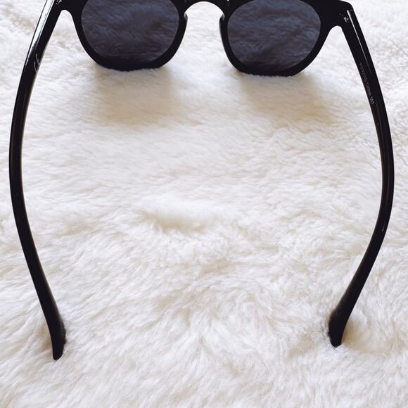 Paige Black Round Sunglasses - Picture 10 of 12